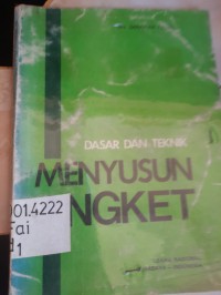 Image of Dasar dan teknik menyusun angket