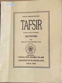 Image of Diktat bahan kuliah tafsir (kurikulum inti nasional) jilid pertama
