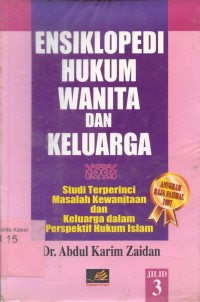 Image of Ensiklopedi hukum wanita dan keluarga (jilid 3)