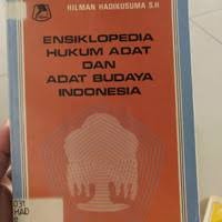 Image of Ensiklopedia hukum adat dan budaya Indonesia