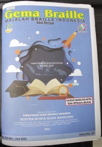 Image of Gema braille majalah braille Indonesia : hari kemerdekaan Nasional 02 Mei 2021