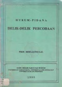 Image of Hukum-pidana: delik-delik percobaan