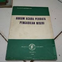Image of Hukum acara perdata pengadilan negeri