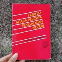 Image of Hukum acara perdata pengadilan negeri
