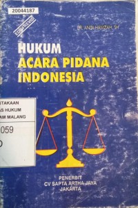 Image of Hukum acara pidana Indonesia