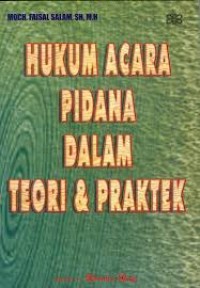 Image of Hukum acara pidana dalam teori & praktek