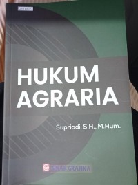 Image of Hukum agraria