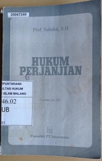 Image of Hukum perjanjian