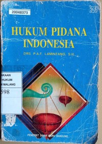 Image of Hukum pidana Indonesia
