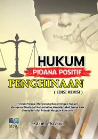 Image of Hukum pidana posiitif penghinaan (edisi revisi)