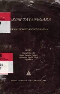 Image of Hukum tata negara : teknik perundang-undangan