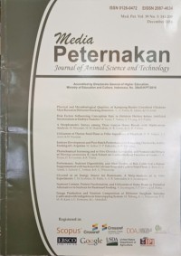 Image of Media peternakan : journal of animal science and technology vol. 39. no. 3. 2016