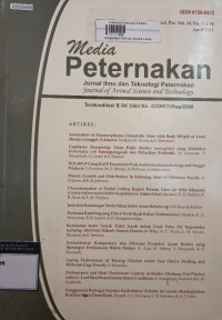 Image of Media peternakan : journal of animal science and technology vol. 34. no. 1. 2011