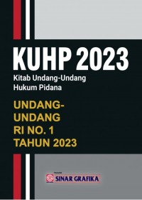 Image of KUHP 2023 kitab undang-undang hukum pidana