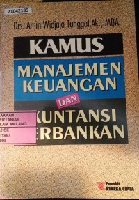 Image of Kamus manajemen keuangan dan akuntansi perbankan