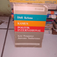 Image of Kamus politik internasional