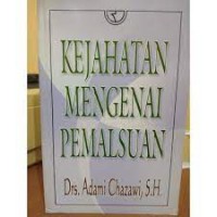 Image of Kejahatan mengenai pemalsuan