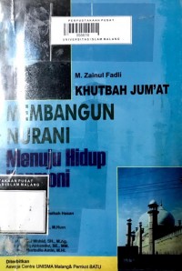 Image of Khutbah jum'at (membangun nurani menuju hidup harmoni)