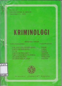 Image of Kriminologi