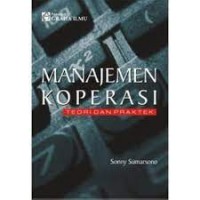 Image of Manajemen koperasi: teori dan praktek