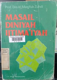 Image of Masail diniyah ijtima'iyah