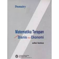 Image of Matematika terapan untuk bisnis dan ekonomi
