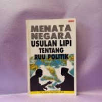 Image of Menata negara usulan lipi tentang ruu politik