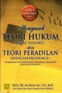 Image of Menguak teori hukum (legal theory) dan teori peradilan (judicialprudence): termasuk interpretasi undang-undang (legisprudence) volume I pemahaman awal