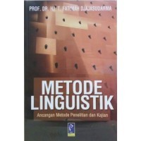 Image of Metode linguistik : ancangan metode penelitian dan kajian