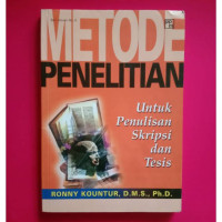 Image of Metode penelitian: untuk penulisan skripsi dan tesis