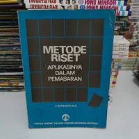 Image of Metode riset : aplikasinya dalam pemasaran