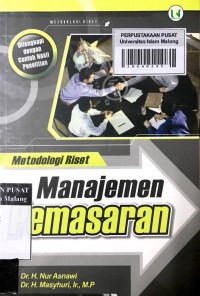 Image of Metodologi Riset Manajemen Pemasaran