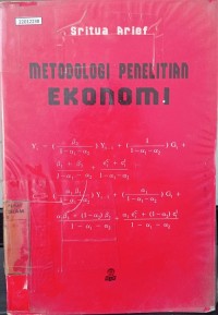 Image of Metodologi penelitian ekonomi