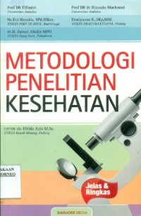 Image of Metodologi penelitian kesehatan