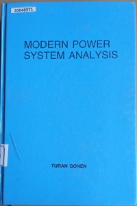 Image of Modern power system analysis