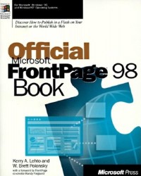 Image of Official microsoft front page 98 book