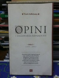 Image of Opini : 1 dasawarsa reformasi (Buku 2)