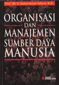Image of Organisasi dan manajemen sumber daya manusia