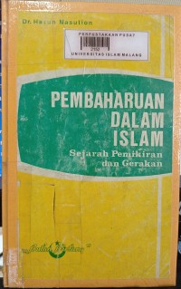 Image of Pembaharuan dalam islam: sejarah pemikiran dan gerakan