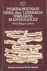 Image of Pembangunan desa dan lembaga swadaya masyarakat