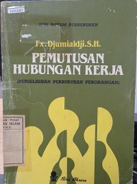 Image of Pemutusan hubungan kerja (perselisihan perburuhan perorangan)