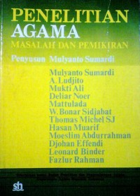 Image of Penelitian agama : masalah dan pemikiran