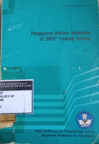 Image of Pengajaran bahasa indonesia di smtp tanjung karang