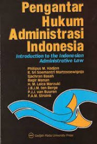 Image of Pengantar hukum administrasi Indonesia (introduction to the indonesian administrative law)