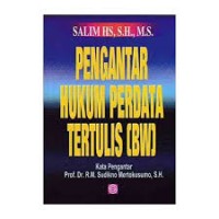 Image of Pengantar hukum perdata tertulis (BW)