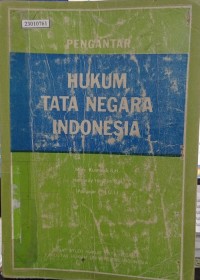 Image of Pengantar hukum tata negara Indonesia