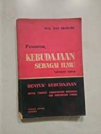 Image of Pengantar kebudajaan sebagai ilmu