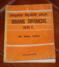 Image of Pengantar linguistik umum bidang sintaksis seri c