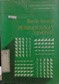 Image of Pengantar pemikiran tentang teori dan strategi pembangunan nasional