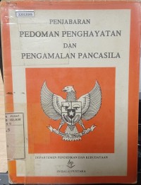 Image of Penjabaran pedoman penghayatan dan pengalaman pancasila